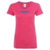 Women’s Glitter V-Neck T-Shirt Thumbnail